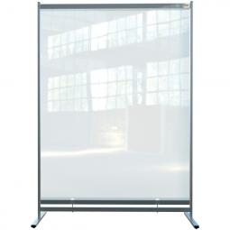 Nobo Premium Plus Clear PVC Free Standing Protective Room Divider Screen 1480x2060mm
