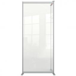 Nobo Premium Plus Room Divider Screen Clear Acrylic Extension 800x1800mm