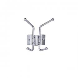 Safco Steel Coat Rack 2 Hook Chrome Plated 4160