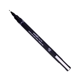 uni PIN08-200(S) Pigment Ink Fine Line Pen 0.8mm Tip Black (Pack 12) - 482380000