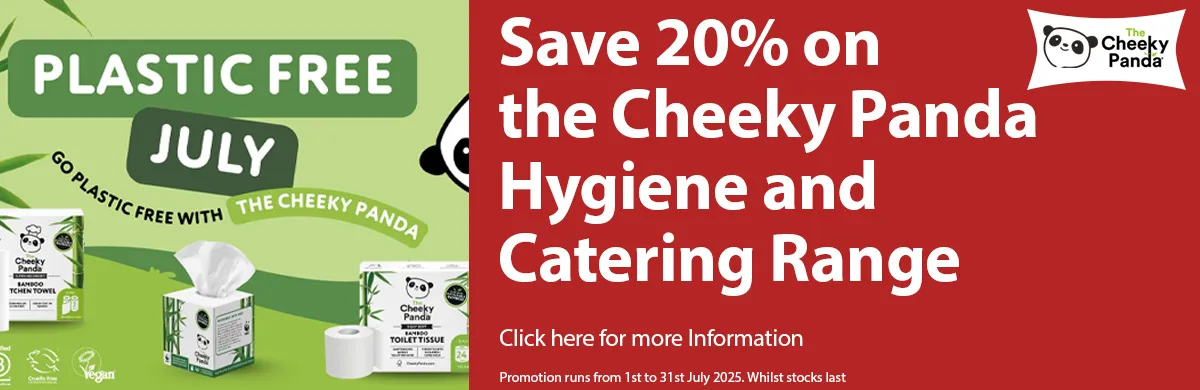 Save 20% on the Cheeky Panda Hygiene and Catering range