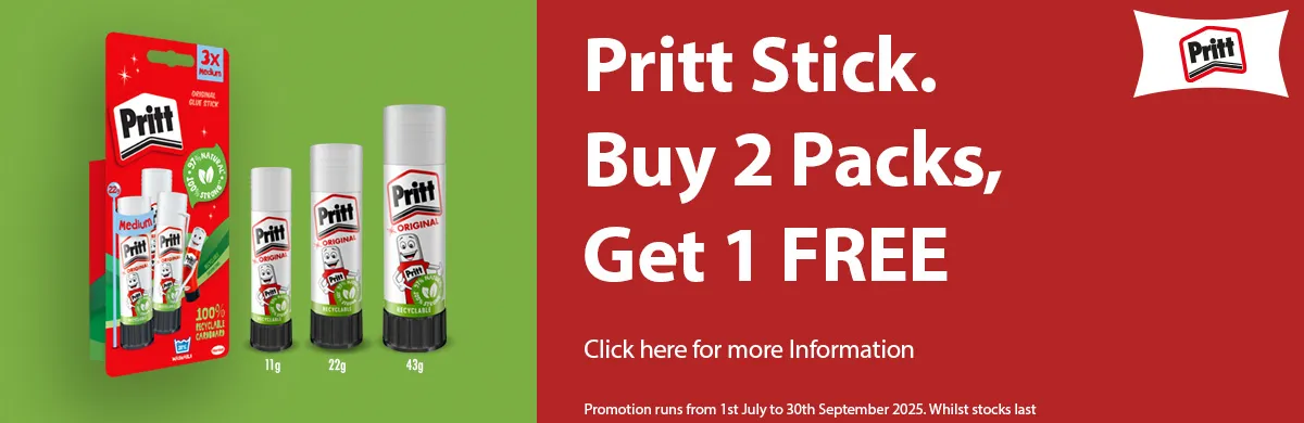 Pritt Stick. Buy 2 Packs, Get 1 FREE