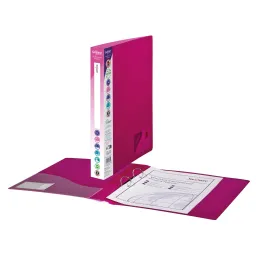 Snopake RingBinder 2/25 'O' Ring A4 Electra Assorted- 10 Binders