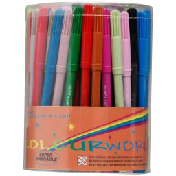 1000 x Colourworld Children's Felt Tip Markers Assorted DB101 