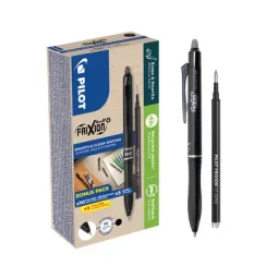 Pilot Greenpack Frixion Ball+ Erasable Black Pen & Refills (Pack 10 Pens + 10 Refills) - WLT448020