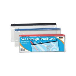 Tiger See Through Pencil Case 330 x 125mm (12 Pack) 300795