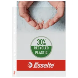 Esselte Premium Heavy Duty Punched Pockets Pocket A4 Pack of 25