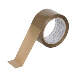 Q-Connect Low Noise Polypropylene Packaging Tape 50mmx66m Brown (Pack of 6) 