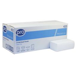 PRO Premium Z-Fold 2 Ply White Paper Towel