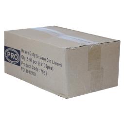 PRO Square Bin Liners 10mu Pack of 500 30 Litre Capacity