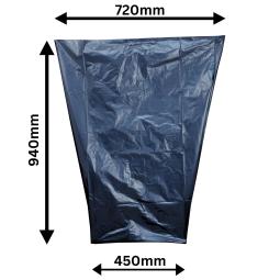 LEOPARD Super Heavy Duty Black Refuse Sacks Pack of 100
