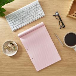 Rhino A4 Special Refill Pad 50 Leaf Ruled 8mm With Margin Pink Tinted Paper HAPFM-8
