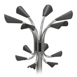 Alba Coat Stand Chromy 12 Pegs Chrome PMCLAS - New Style