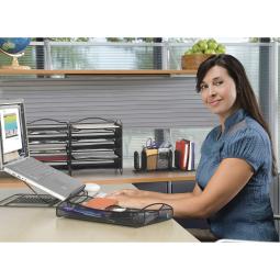 Safco Products 3262BL Onyx Mesh Desktop or Drawer Organizer Black