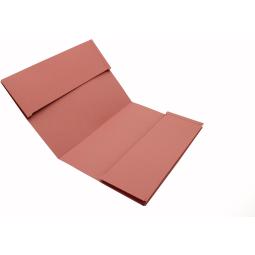 Guildhall Double Pocket Legal Wallet Manilla Foolscap 315gsm Pink (Pack 25) - 214-PNKZ