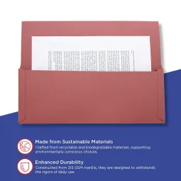 Guildhall Document Wallet Manilla Full Flap Foolscap 315gsm Pink (Pack 50) - PW2-PNKZ