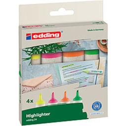 Edding e-24/4 S EcoLine Highlighter Set of 4 Assorted