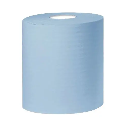 2 Ply blue laminated embossed centrefeed rolls - 6 rolls of 500 sheets Approx 100 metres