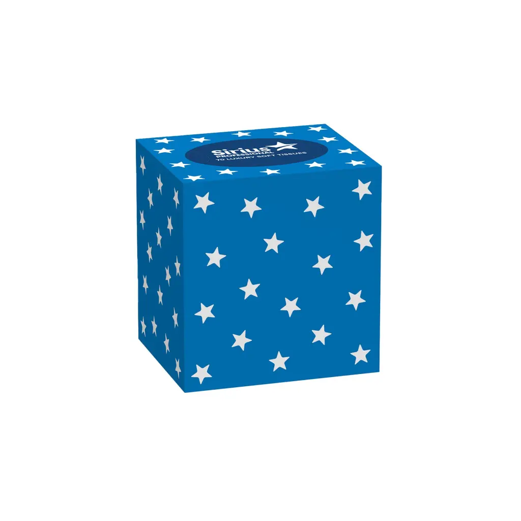 2 ply white cubed facial tissues - 24 x 70 sheets - TIS1125