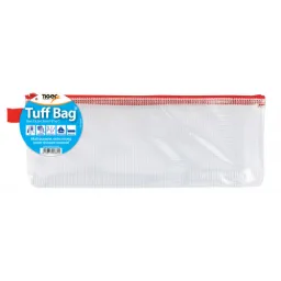 240 Pieces Tiger Tuff Long Pencil Case 335x130mm Tuff Bag Assorted  550 Micron