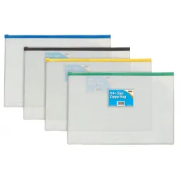 300 Pieces Tiger A4plus PVC Zippy Bag Assorted 160 Micron