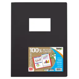 36 Pieces Tiger A4 100 Pocket Flexi Display Book Assorted