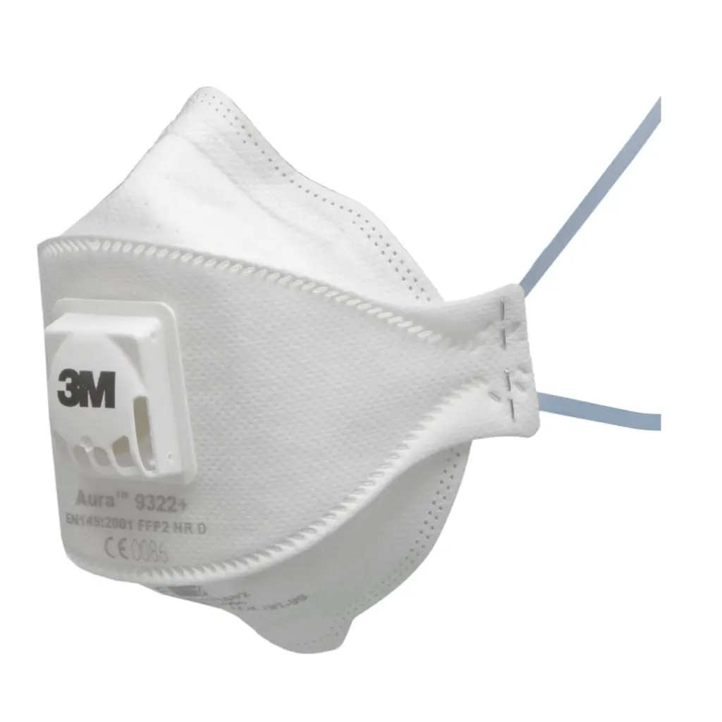 3M Aura 9322+ FFP2V Fold Flat Face Mask (Pack of 10)