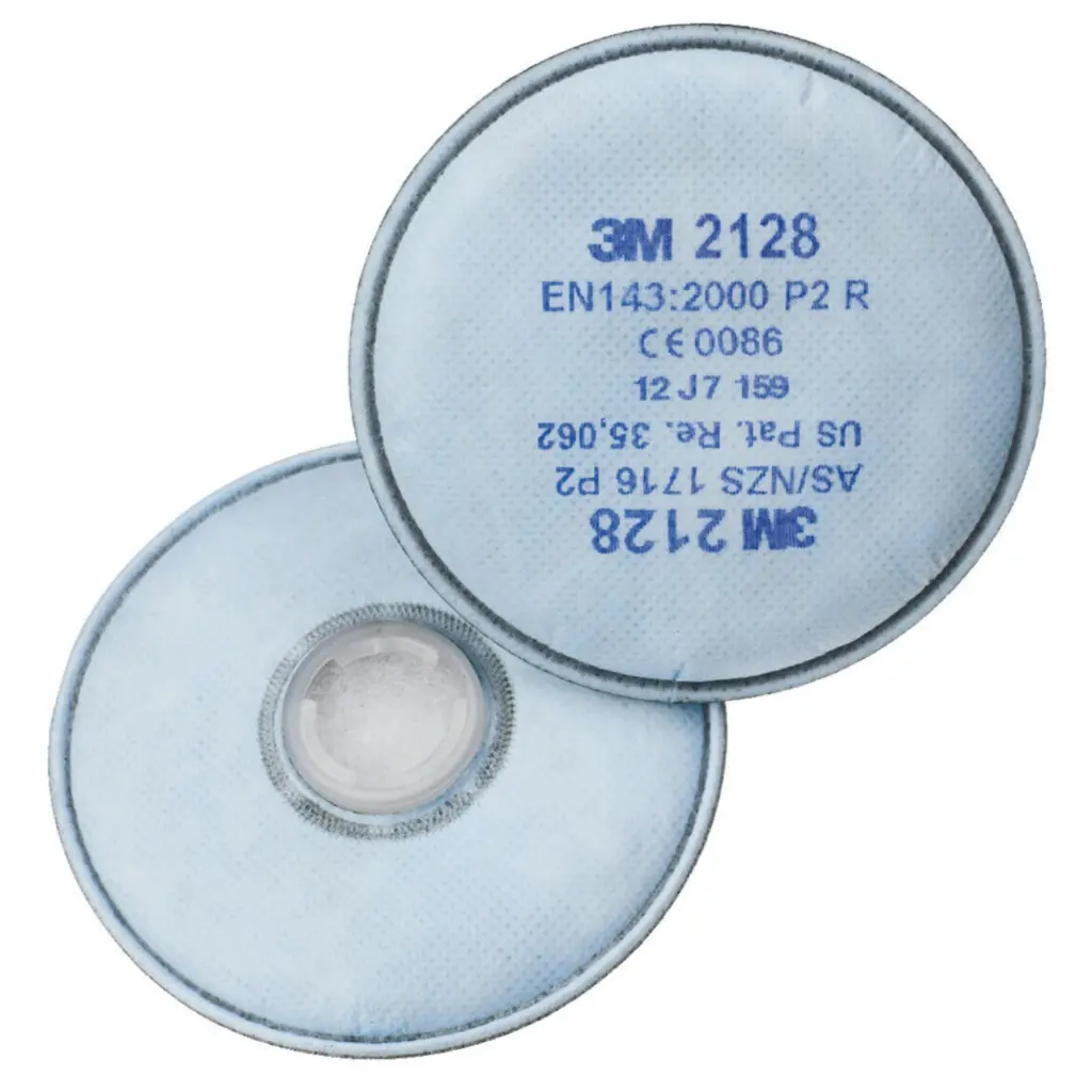 3M P2R Filter Pairs Bayonet Fitting System White 2128 (Pack of 20)