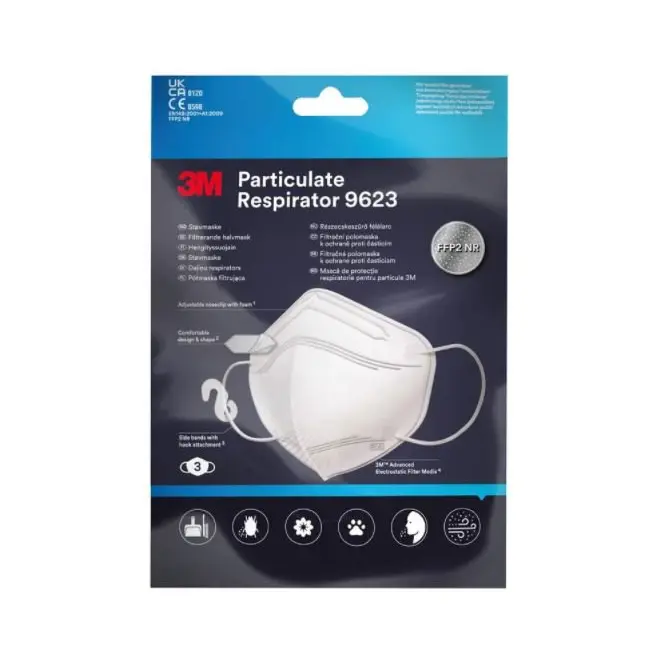 3M™ Particulate Respirator 9623 3/Pack
