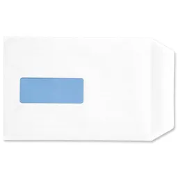 C5 Window Pocket Envelope Self Seal 90gsm 229x162mm White (Pack of 500) M90017