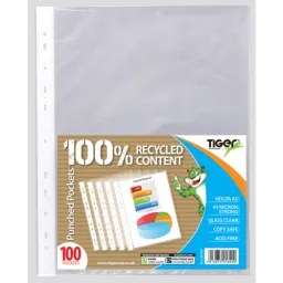 50 Packs Tiger A5 Pack 100 45 Micron Punched Pockets