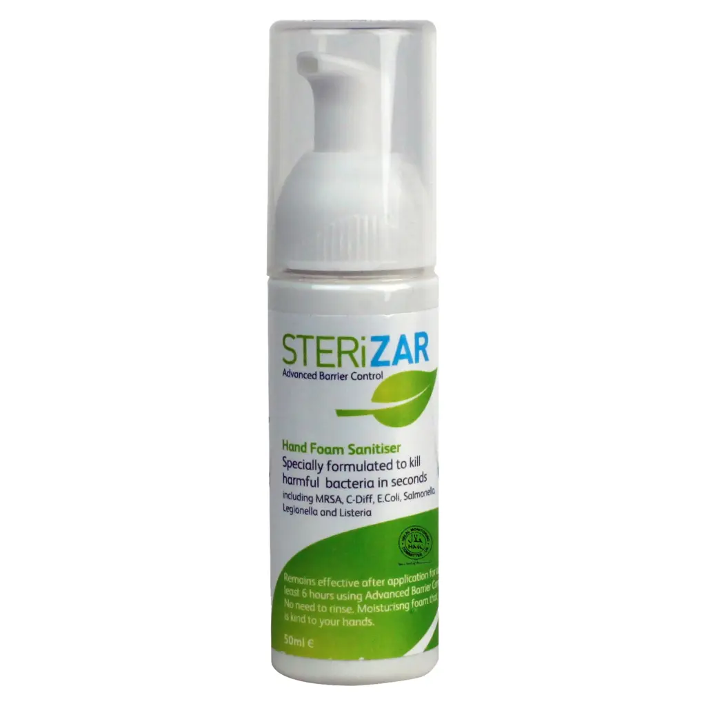 50ml SteriZar Alcohol Free Foam Hand Sanitiser (Each)