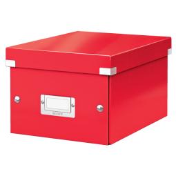 Leitz WOW Click & Store Small Storage Box With label holder Red