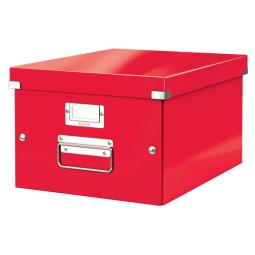 Leitz WOW Click & Store Medium Storage Box With metal handles Red