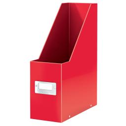 Leitz WOW Click & Store Magazine File With label holder and thumbhole Red
