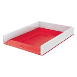 Leitz WOW Letter Tray Dual Colour A4 White/Red