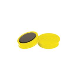 Nobo Magnetic Whiteboard Magnets 38mm Yellow Pack of 10