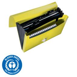 Leitz Recycle Expanding Concertina File, Yellow Pack of 5