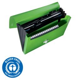 Leitz Recycle Expanding Concertina File, Green Pack of 5