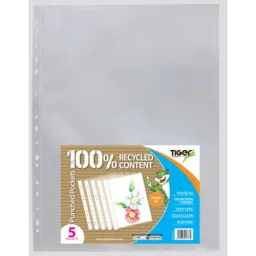 60 Packs Tiger A2 Pack 5 Punched Pockets