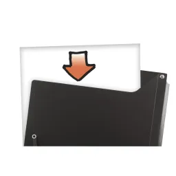 Eco-Eco A4 Fold-Over Clipboard Folder Black – 50% Recycled