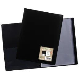 A5 100% Recycled 20 Pocket Flexicover Display Book Single