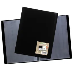 A5 100% Recycled 20 Pocket Flexicover Display Book Single