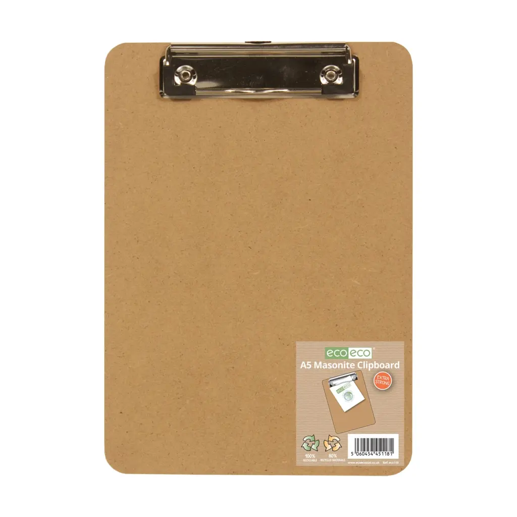 A5 Masonite Clipboard Single