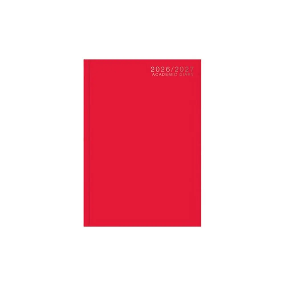 Academic Diary A5 WTV Casebound 26-27 Red