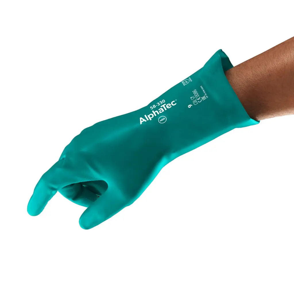 Ansell Alphatec 58-330 Glove Green Size 09 Large (Pack of 12)