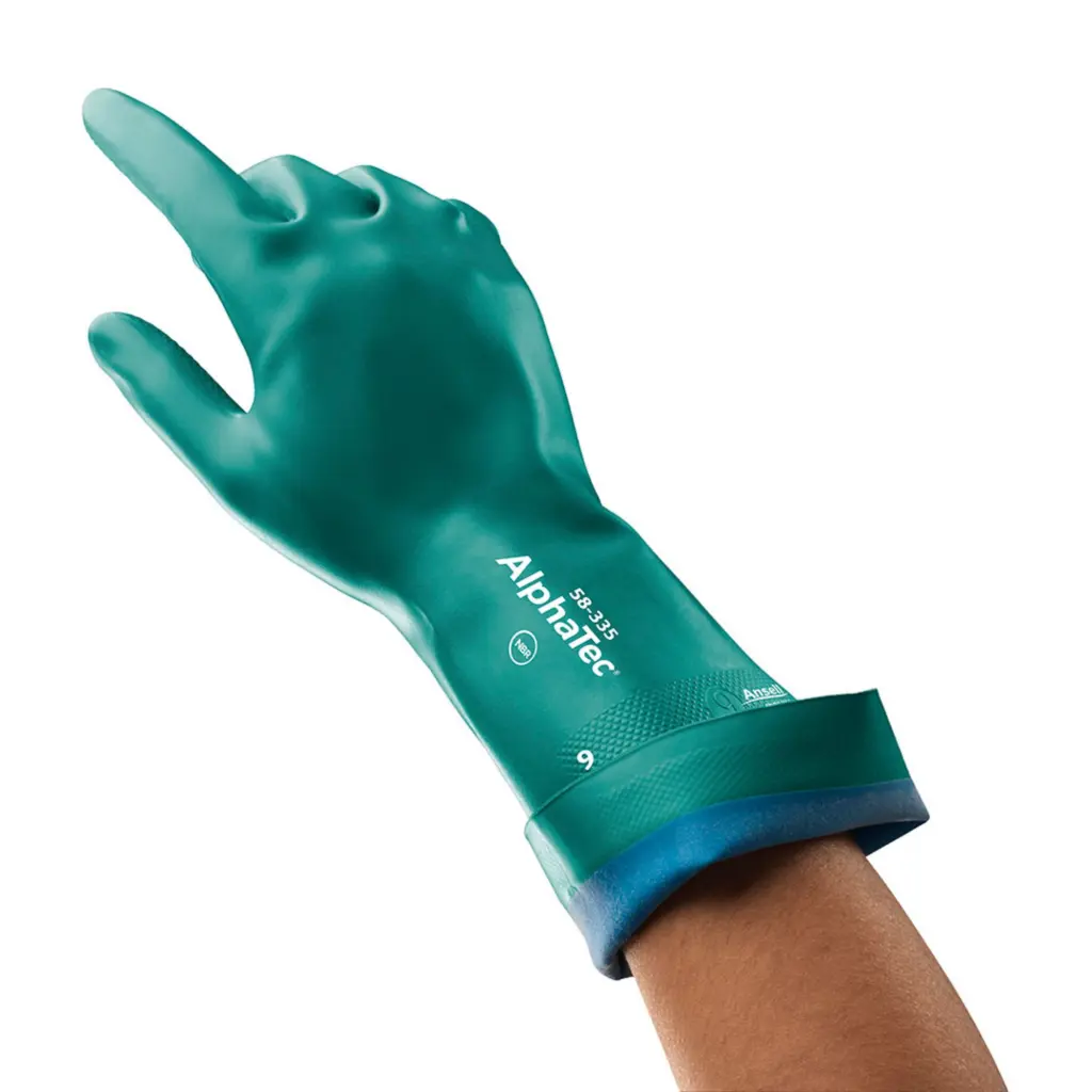 Ansell Alphatec 58-335 Glove Green Size 08 Medium (Pack of 12)