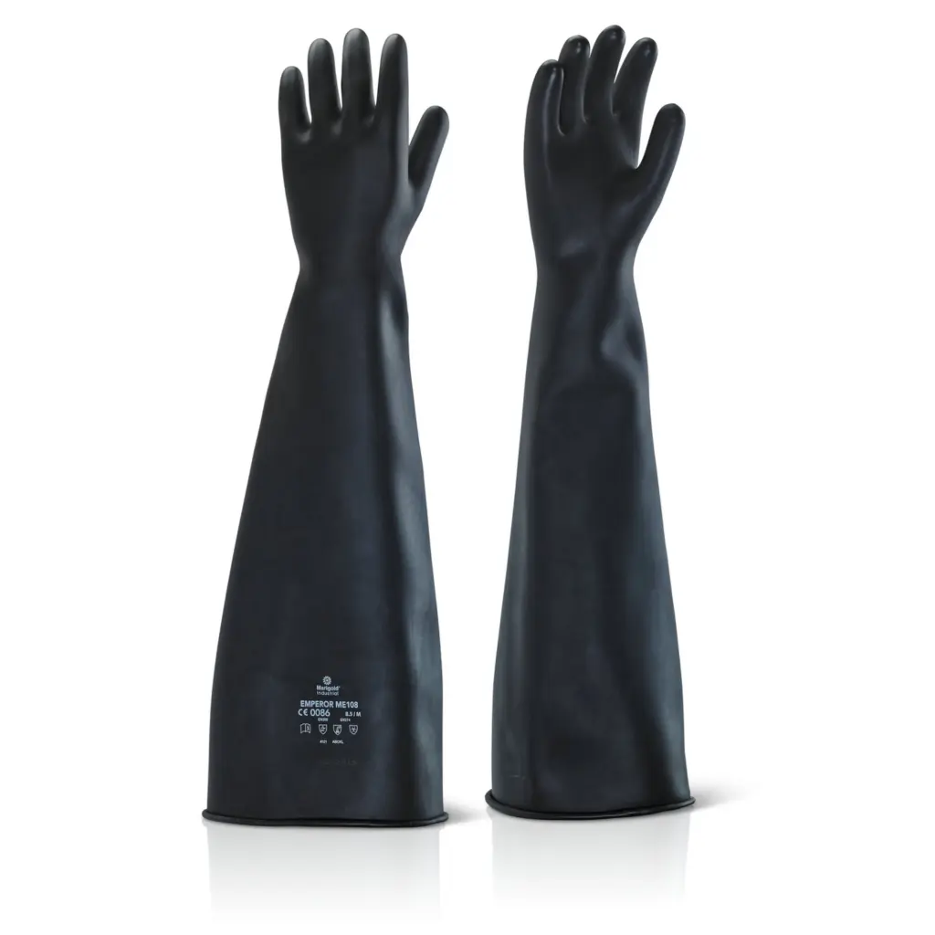 Ansell Industrial Latex Heavy Weight 24” Gauntlet Black 09