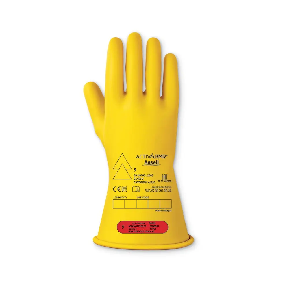 Ansell LOW VOLTAGE ELECTRICAL INSULATING GLOVE (CLASS0) 8 M