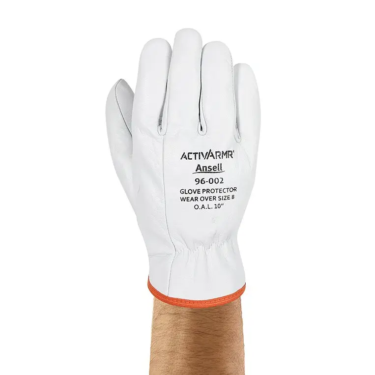 Ansell LOW VOLTAGE LEATHER PREMIUM GOAT SKIN PROTECTOR GLOVE Size 8 M